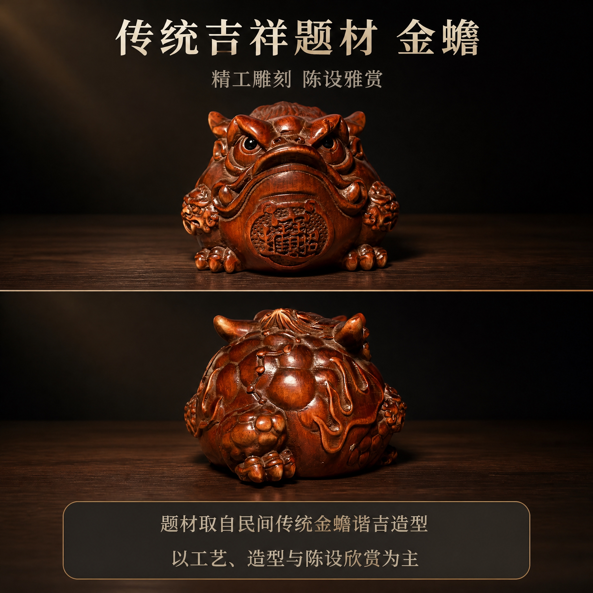 【拼多多主图第9张 题材与陈设】1:1 方形电商主图，新中式深… - 图片创意预览