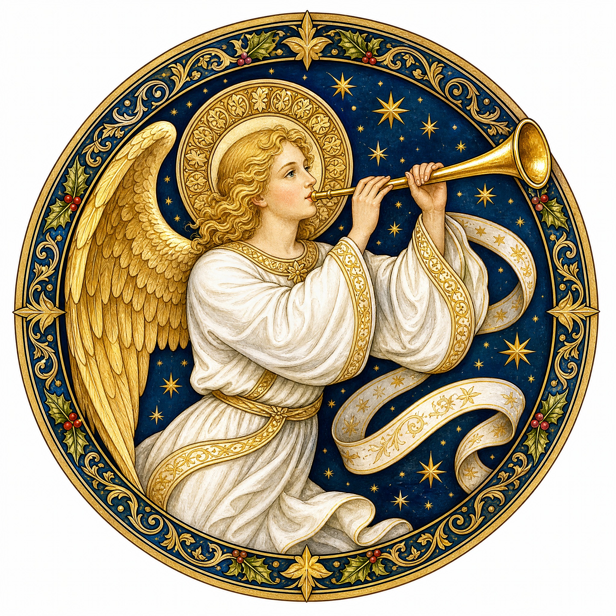 Christmas sticker, medieval ill… - 图片创意预览