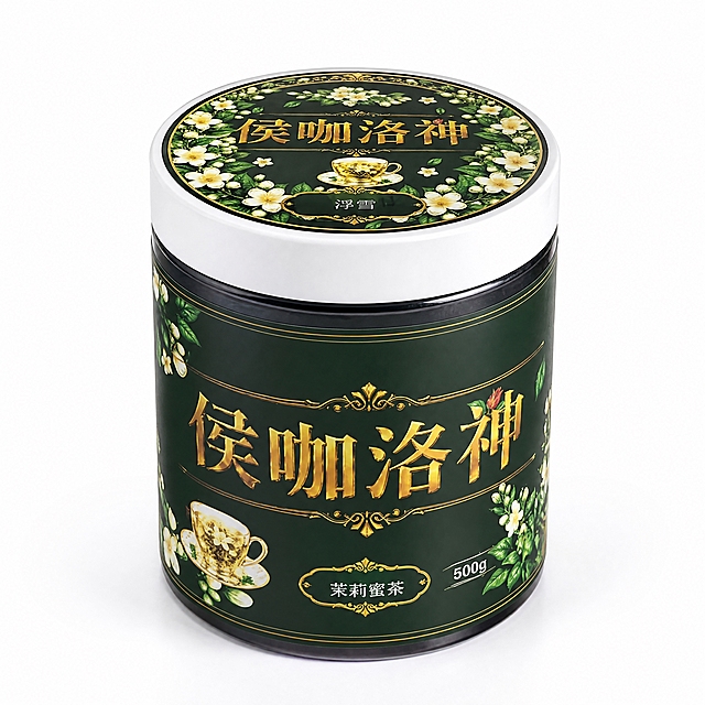产品精修, 产品置于纯白背景上, 专业商业棚拍光, 5500K标准中性白光, 轮廓光, 体积光, 曝光正确, 强烈真实立体感, 提亮黑色/深色区域的结构层次, 拉开明暗过渡, 恢复部件边界、接缝、转折面和厚度关系, 避免一片死黑但保持原图深色属性, 接地处保留干净浅淡的自然接触阴影, 严禁大片投影、脏灰阴影和悬浮感, 主体居中, 商品完整入画不裁切, 商品外轮廓视觉体量约画面60%-80%, 四边均匀留白约10%-20%, 严禁满幅铺满与贴边顶满, 极致超清画质, 细节清晰锐利, 4K分辨率, 商业级实拍质感, 保留原图真实材质与结构细节, 明显提升商品表面洁净度, 清理灰尘、污渍、指纹、油污、胶痕和霉点, 让表面从脏旧发闷变为干净可售卖状态, 修复划痕、磨损、掉漆、飞边毛刺和使用旧痕, 翻新为干净商业新品感, 基于原图材质恢复纹理、颗粒、折射、高光、柔韧折痕、透明边线或工艺细节, 避免糊成塑料感, 锁定原图商品颜色, 颜色以输入图为唯一参考, 分段部件颜色边界按原图锁定, 还原真实物理色彩, 消除灰暗感和偏色, 锁定原图商品轮廓、件数、部件位置、连接关系、标签文字和可见功能细节, 只做精修不重绘结构, 罐口、肩线、标签和容量比例与原图一致, 禁止改盖型、拉伸瓶身或重排文字, 瓶身文字与Logo零改写, 白色瓶盖: 亮面塑料质感, 高光明确, 曲面反光顺滑, 罐身标签: 哑光/半哑光塑料质感, 柔和漫反射, 低高光, 前侧视图, 标准透视校正, 正常透视焦段, 保持同类机位, 比例1:1