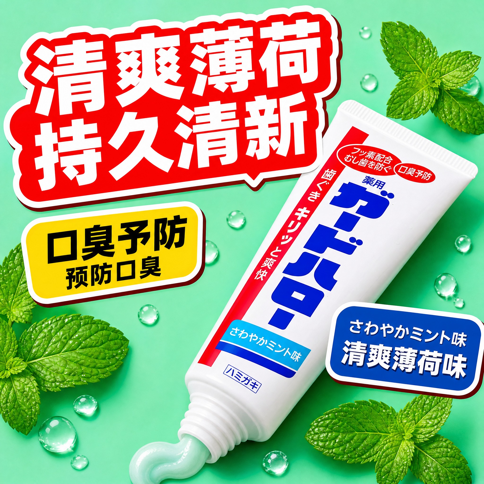 [主图-3] 清新薄荷口感 质地与使用感 [统一基调] 日系杂… - 图片创意预览