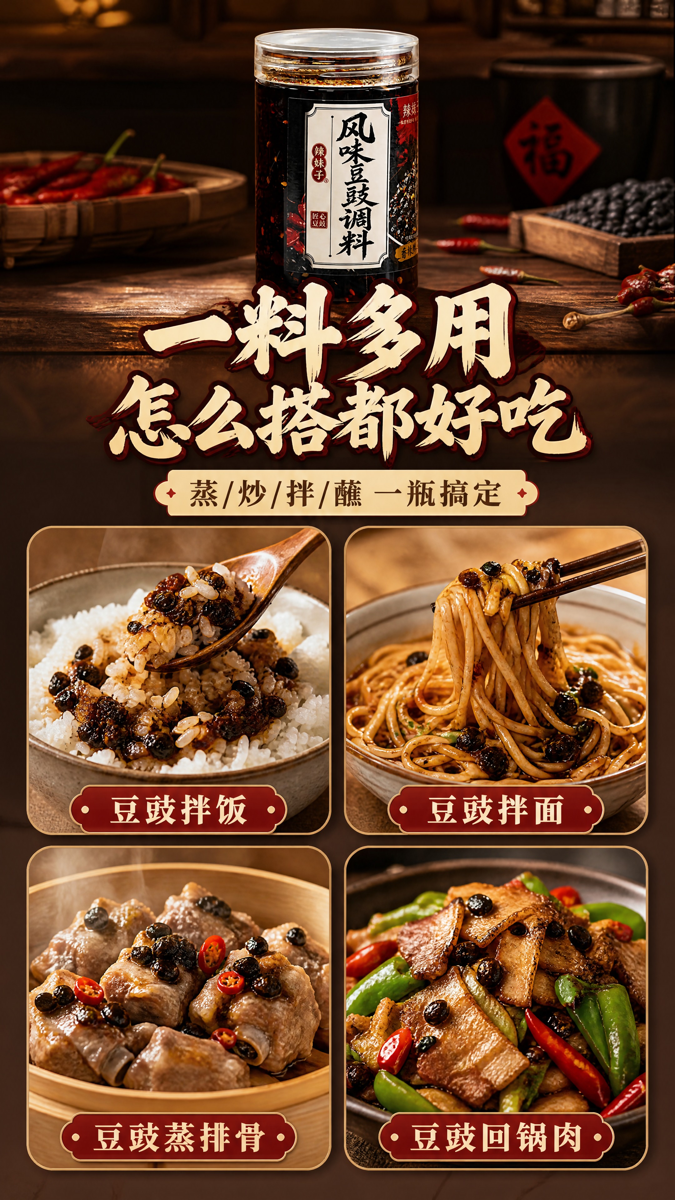 [商品] 使用【图2】辣妹子风味豆豉调料罐，保留罐体、标签、L… - 图片创意预览