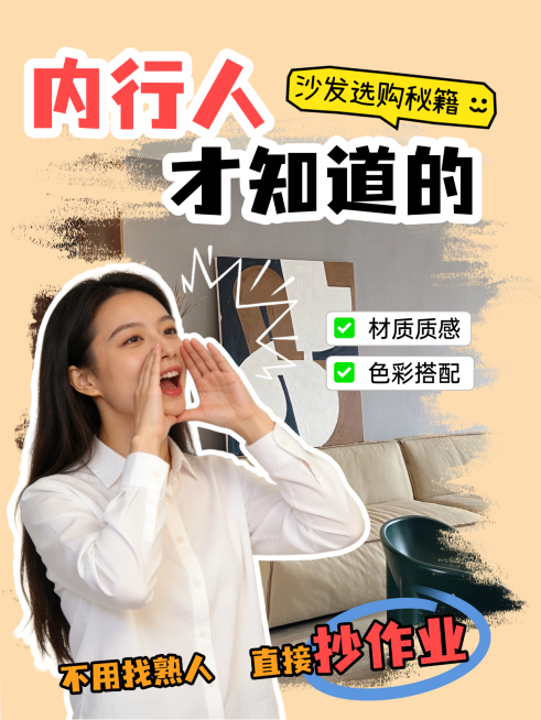 小红书家居家装沙发选购秘籍通用预览效果