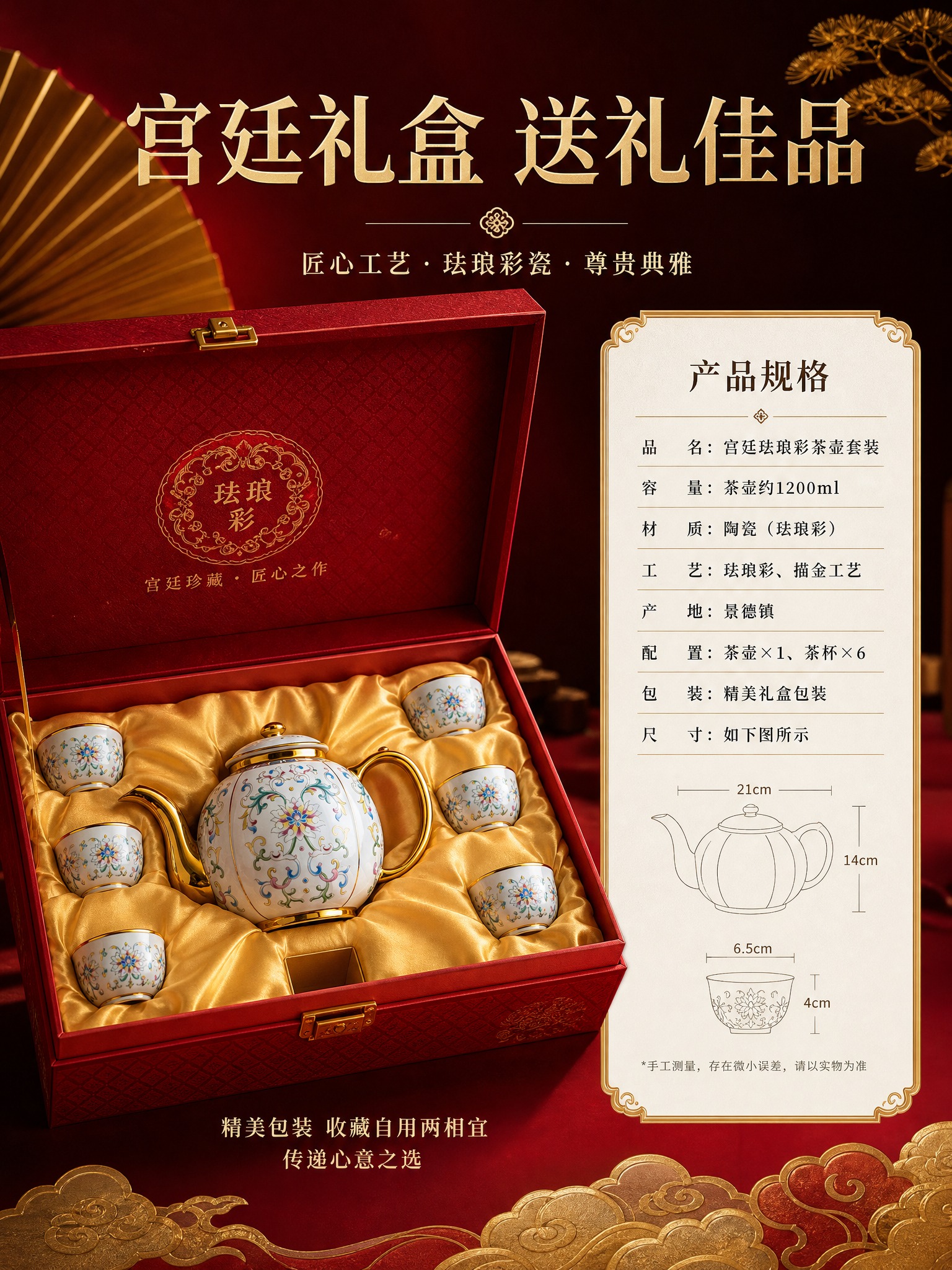 [主图-5 3:4] 规格与礼盒展示图，产品参数与包装展示，促… - 图片创意预览