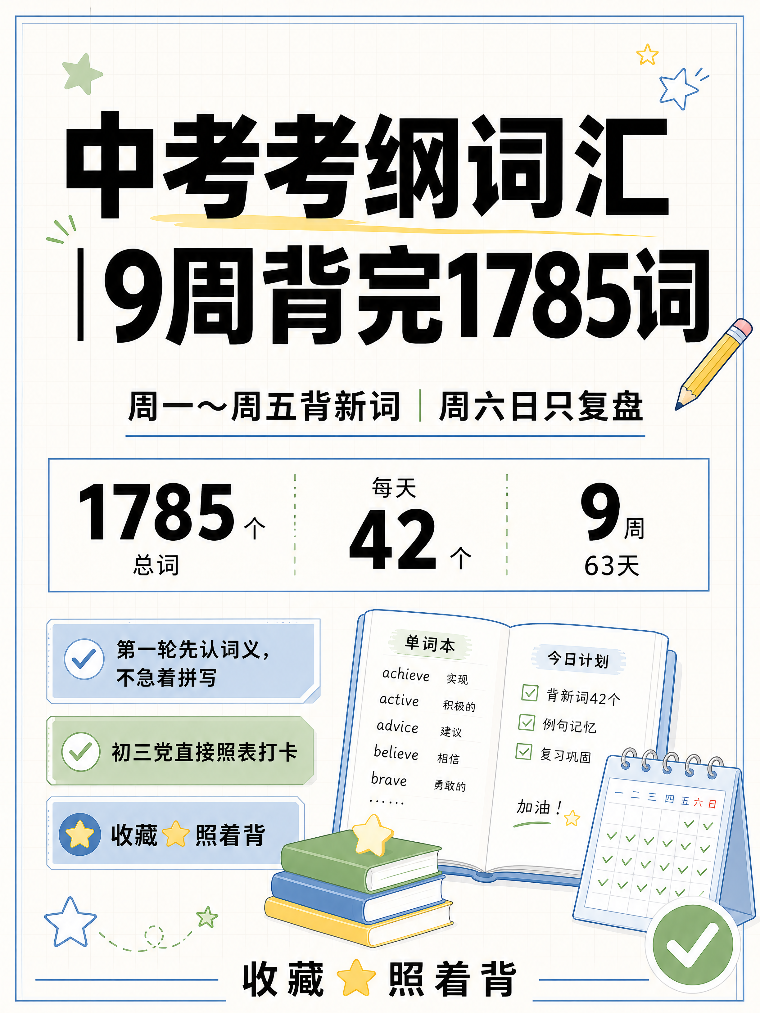小红书图文笔记封面，3:4竖版，简约高级学习风，蓝色+绿色为主… - 图片创意预览