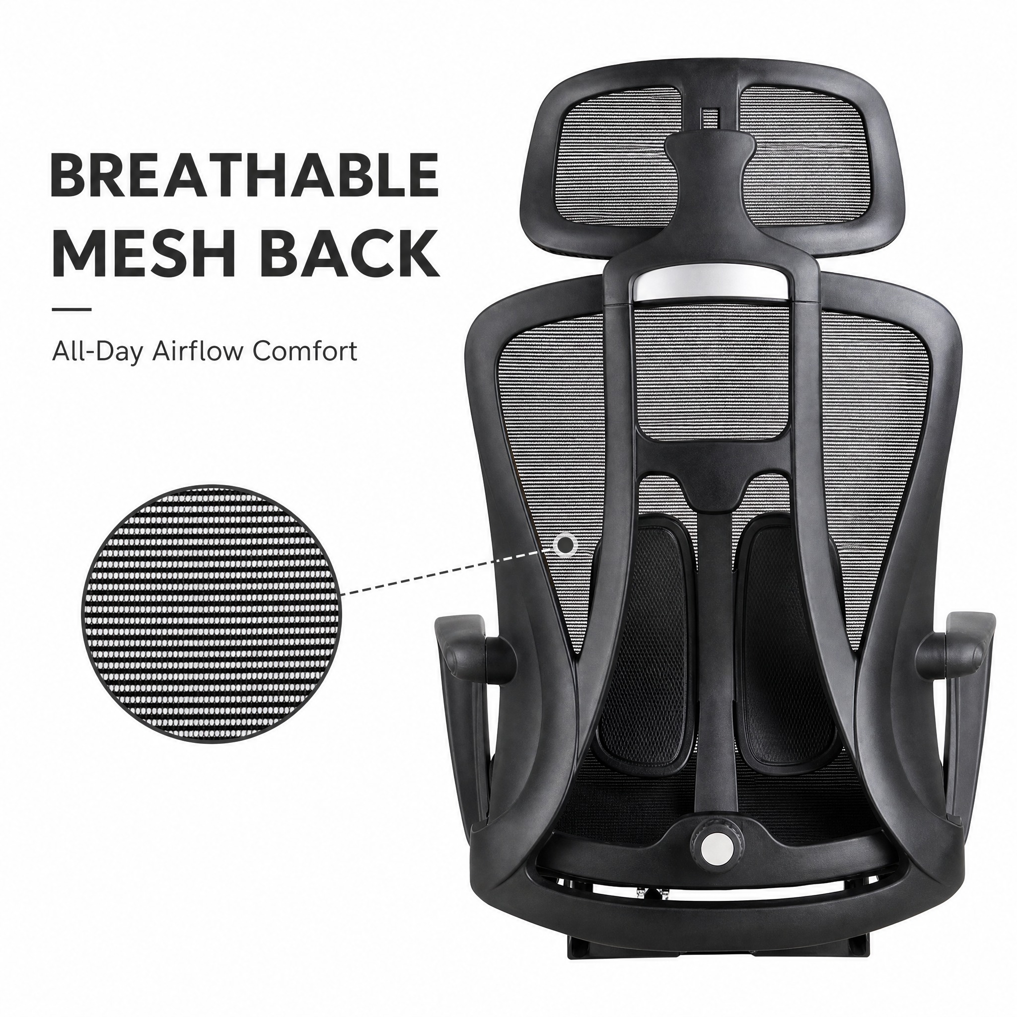 Ergonomic office chair feature… - 图片创意预览