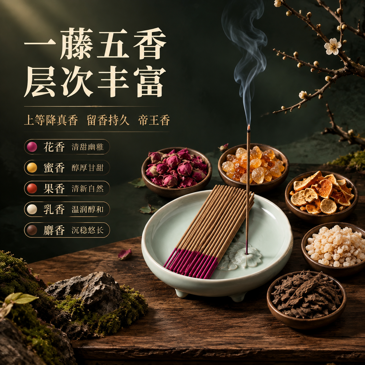 [主图-4] 香韵与品质卖点 一藤五香 层次丰富 [统一基调]… - 图片创意预览