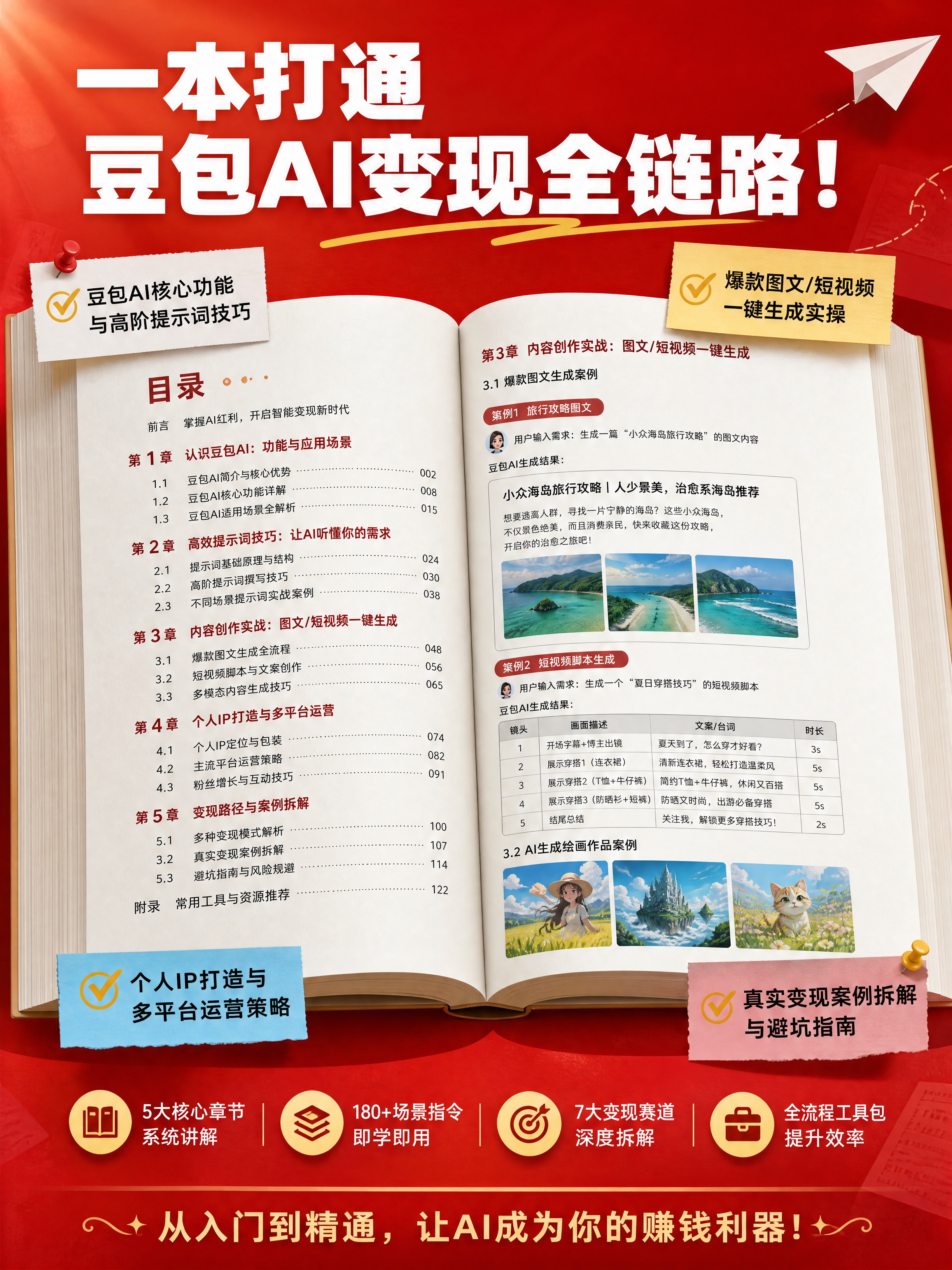 [商品] 使用【图1】《玩赚豆包AI》书籍实物图；保留书封全部… - 图片创意预览
