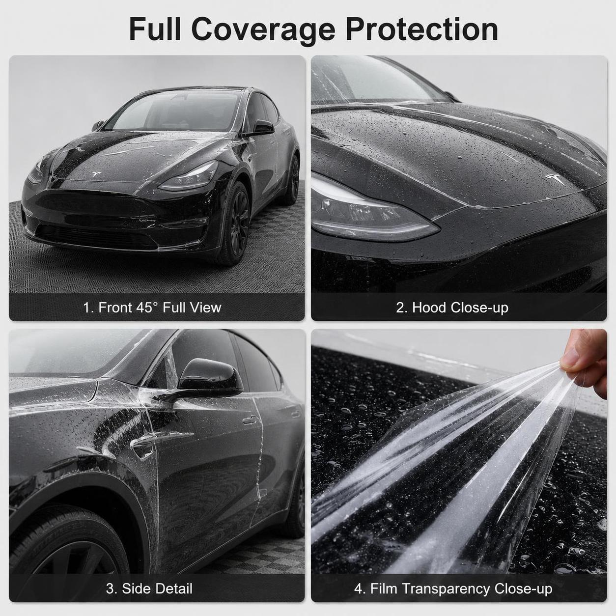 将图中的汽车替换为 Tesla Model Y 黑色车型，保持… - 图片创意预览
