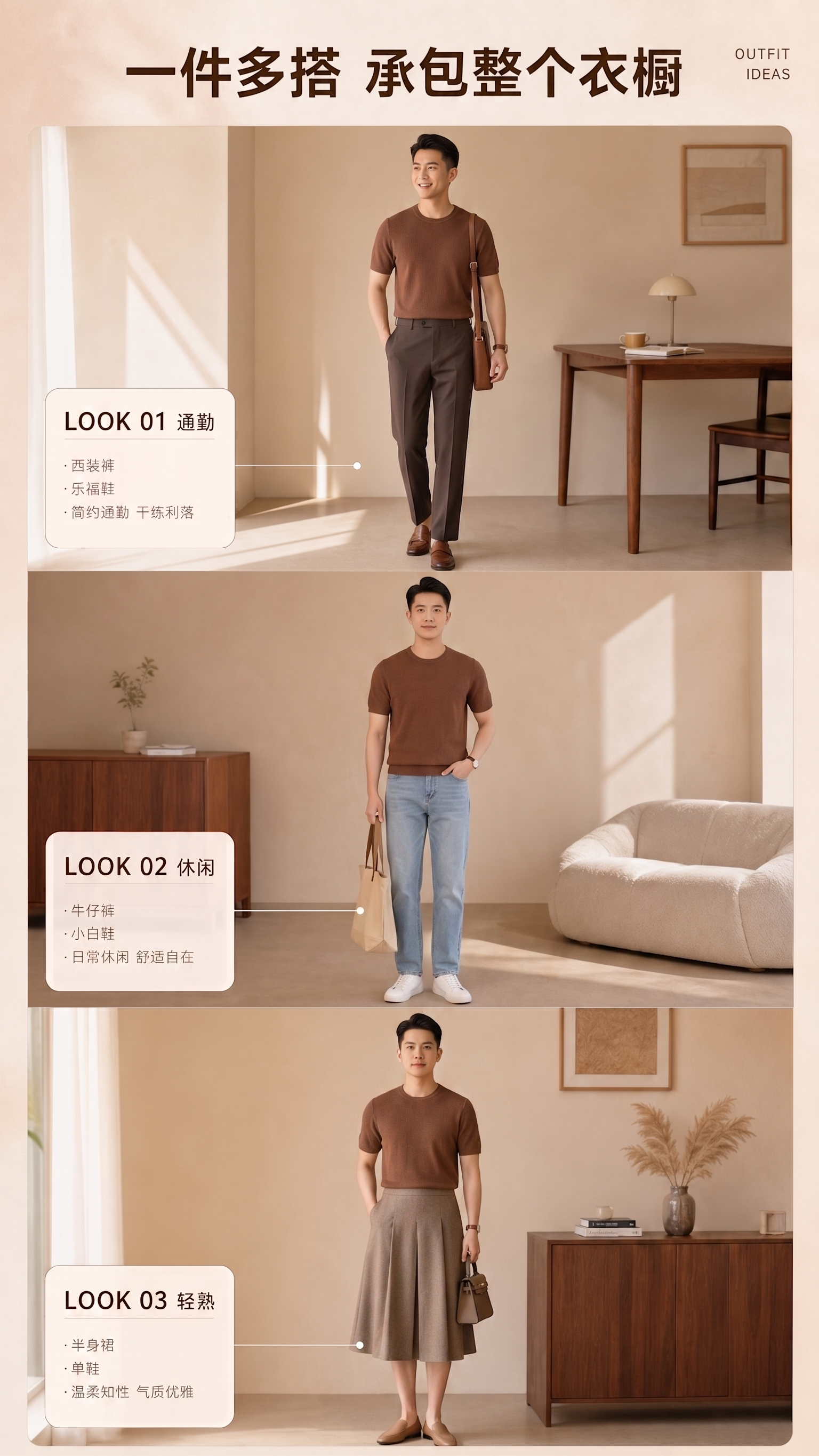 换男模特，裙子换裤子 - 图片创意预览