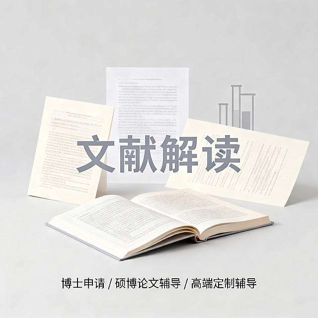 重新在图片底部中央添加清晰的一行小号文字：博士申请 /硕博论文辅导/高端定制辅导，文字更清晰，位置更精准，保留原图所有内容和学术简约风格