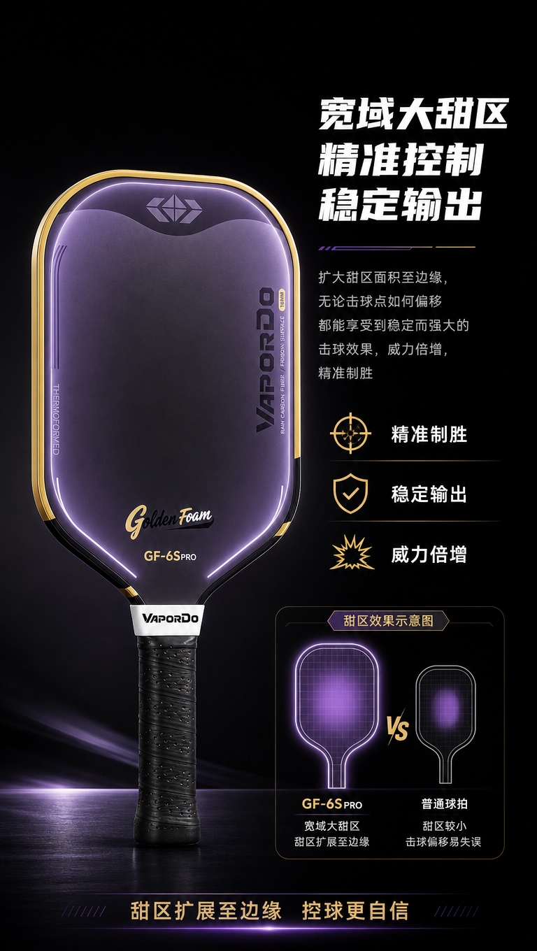 [商品] 使用【图1】右侧黑金款匹克球拍；保留拍面外观、颜色、… - 图片创意预览