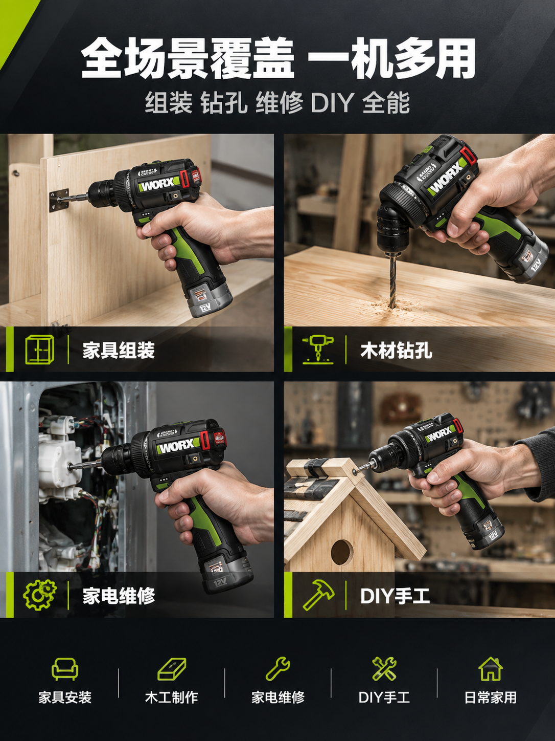 [商品] 使用【图1】威克士WU139.9 12V无刷起子电钻… - 图片创意预览