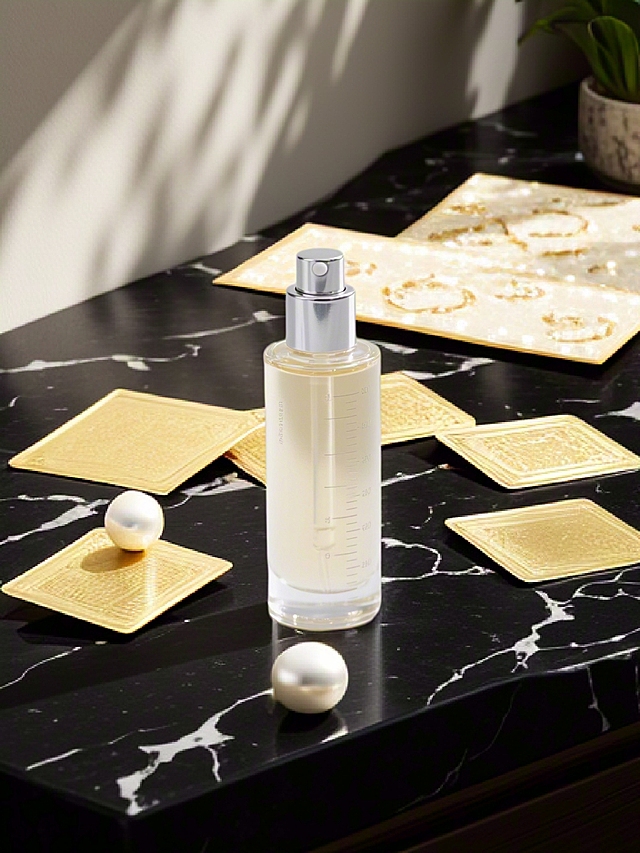 奢华感与现代感结合，金色轻拟物风设计，珍珠点缀，优雅而精致。