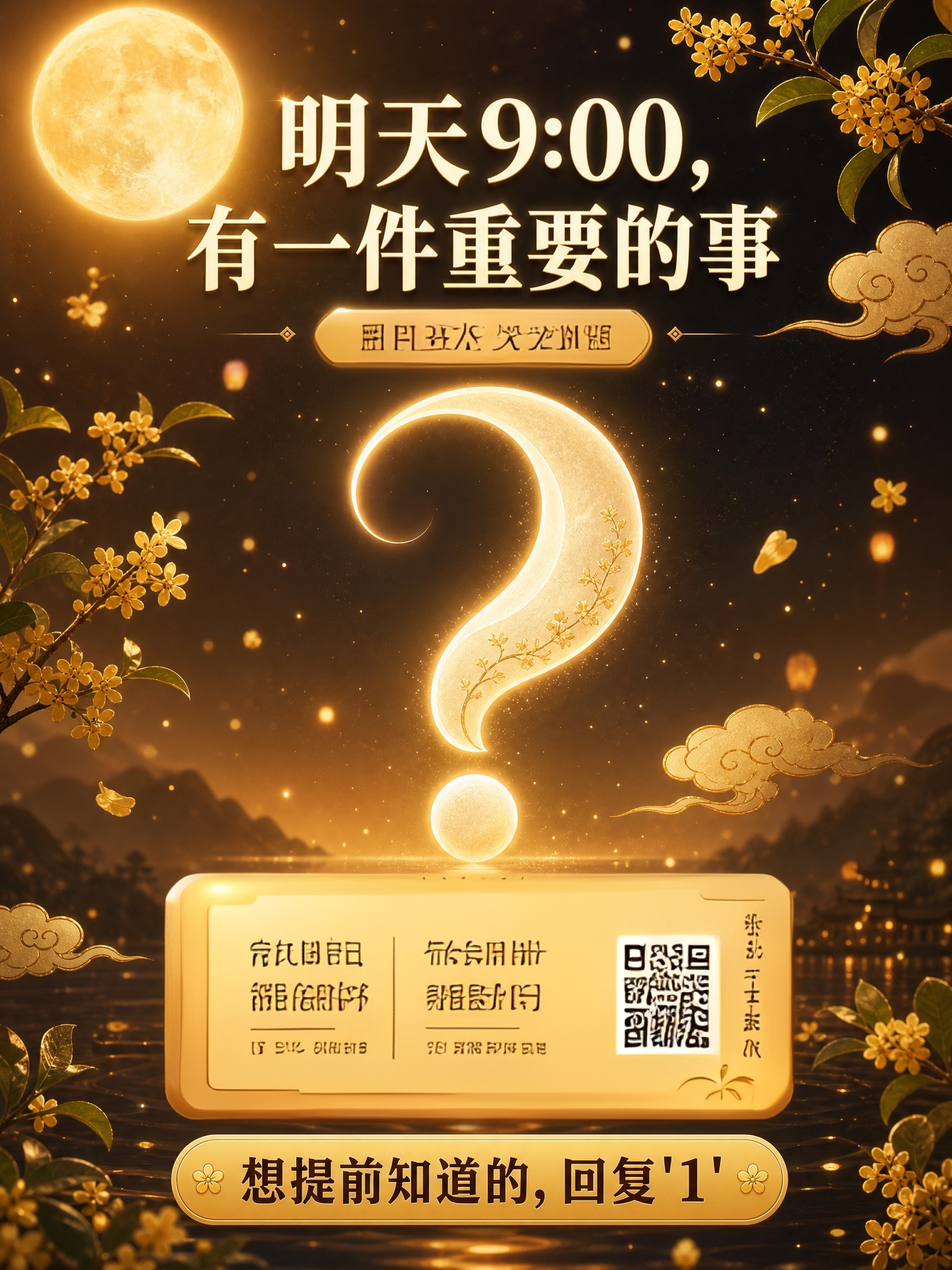 明天上午9:00改成：活动预告 下面“有一件重要的事，要告诉你… - 图片创意预览