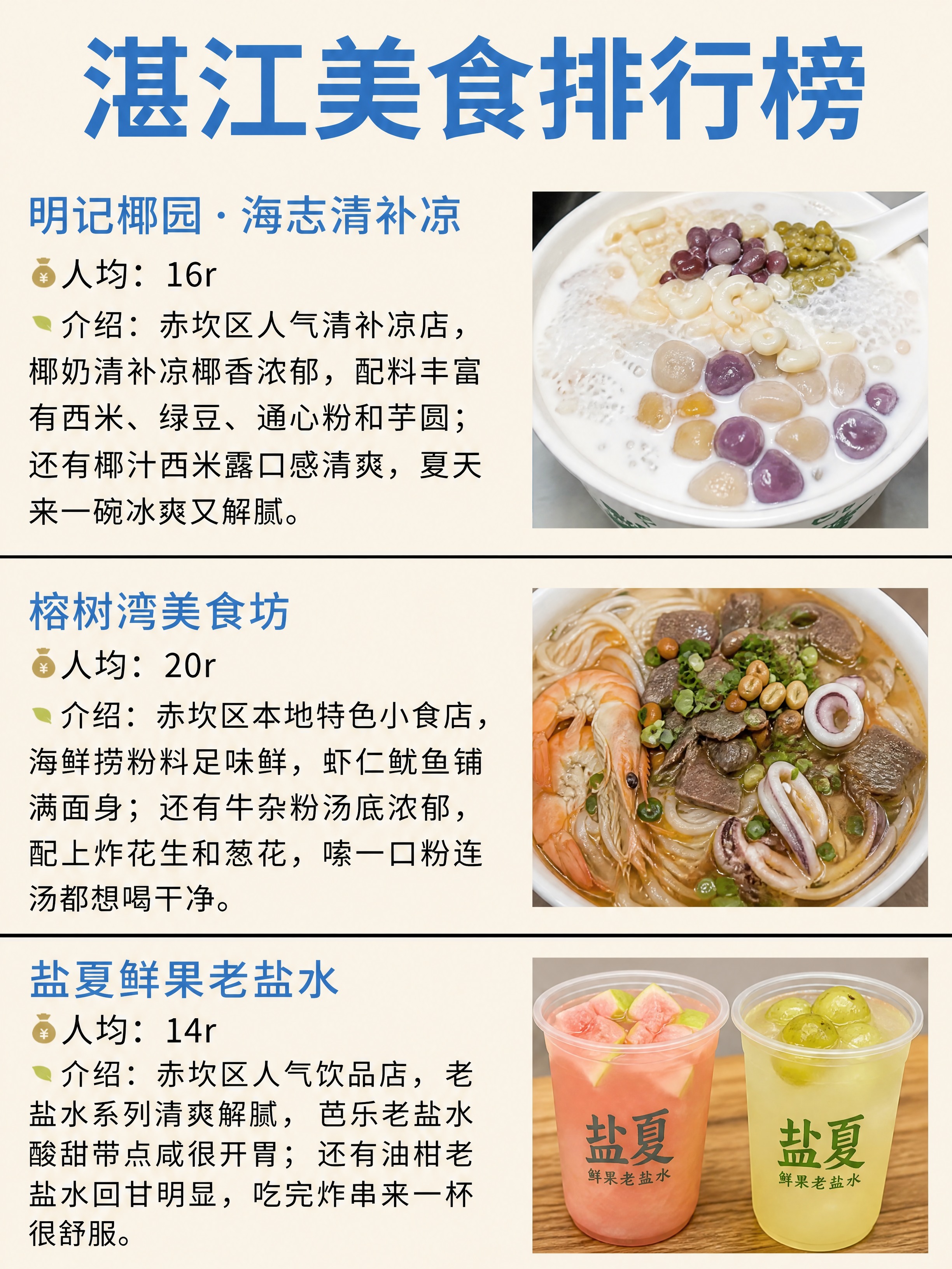 小红书笔记美食攻略内页，配图大字复刻版，ins清新美食风，版式… - 图片创意预览
