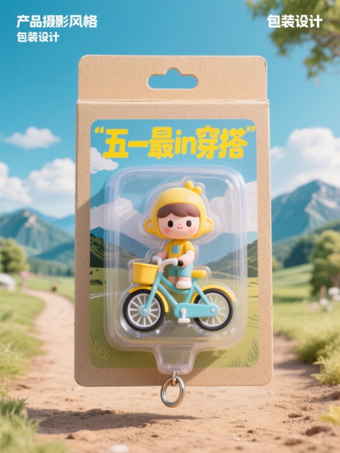盒子上部有文字“五一最in穿搭”预览效果