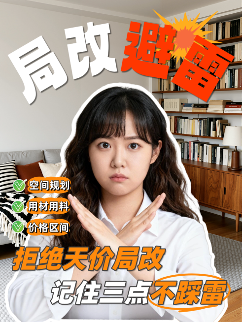 装修局改避雷指南小红书封面预览效果