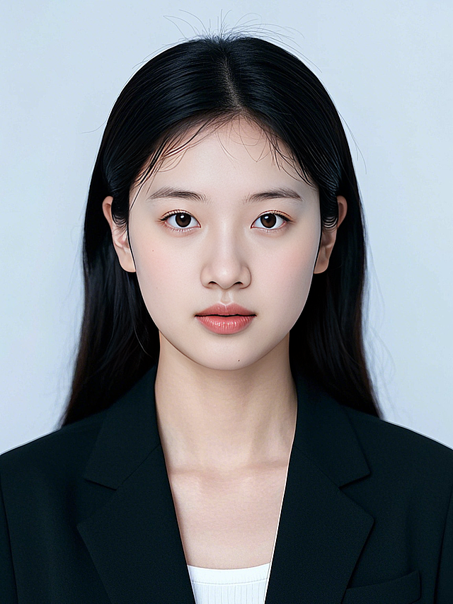 现代简约风格，黑色西装搭配白色内衬，展现商务优雅与性冷淡风的完美融合。