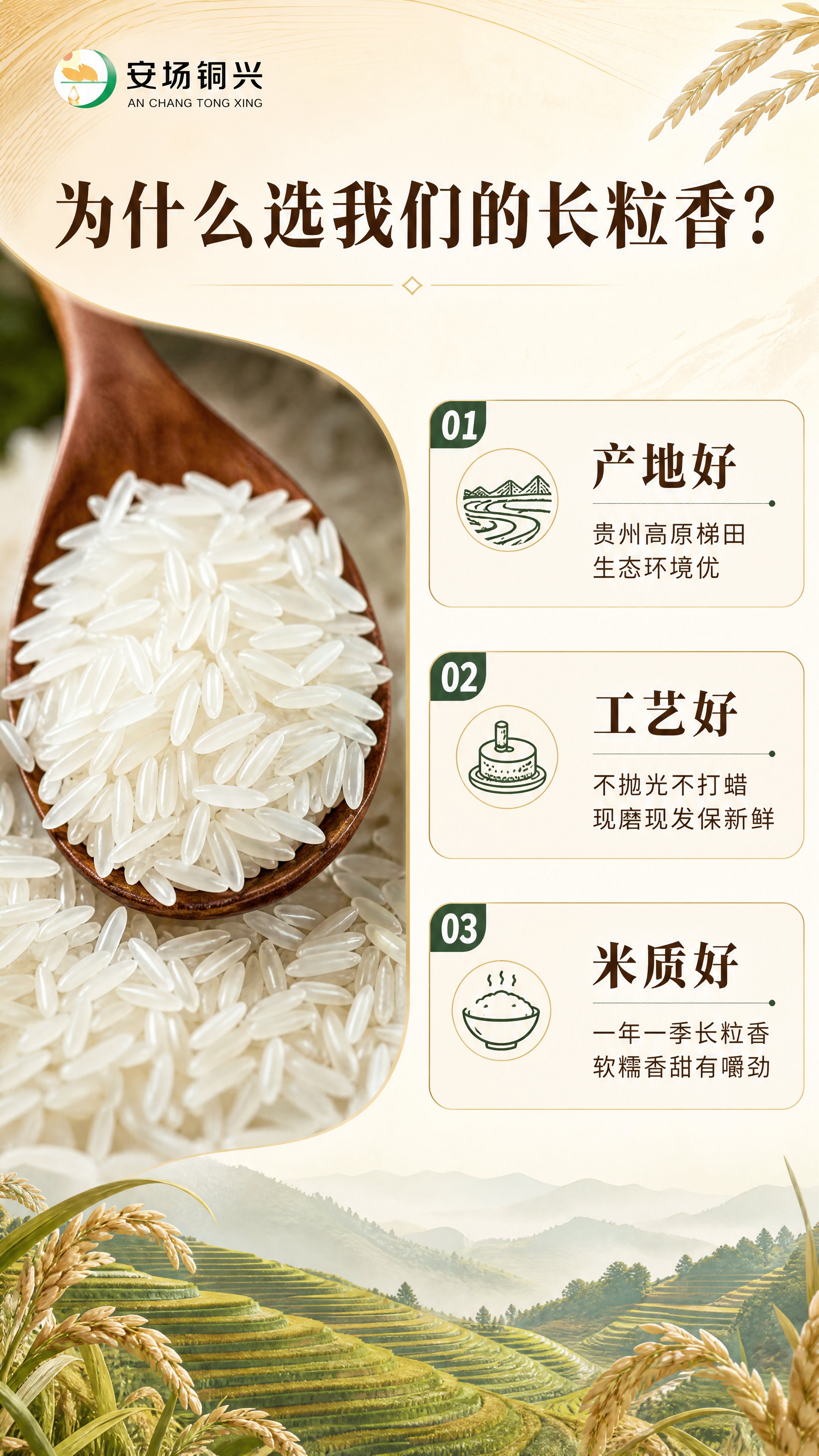 [商品] 使用【图1】安场铜兴贵州梯田长粒香大米；保留米粒形态… - 图片创意预览