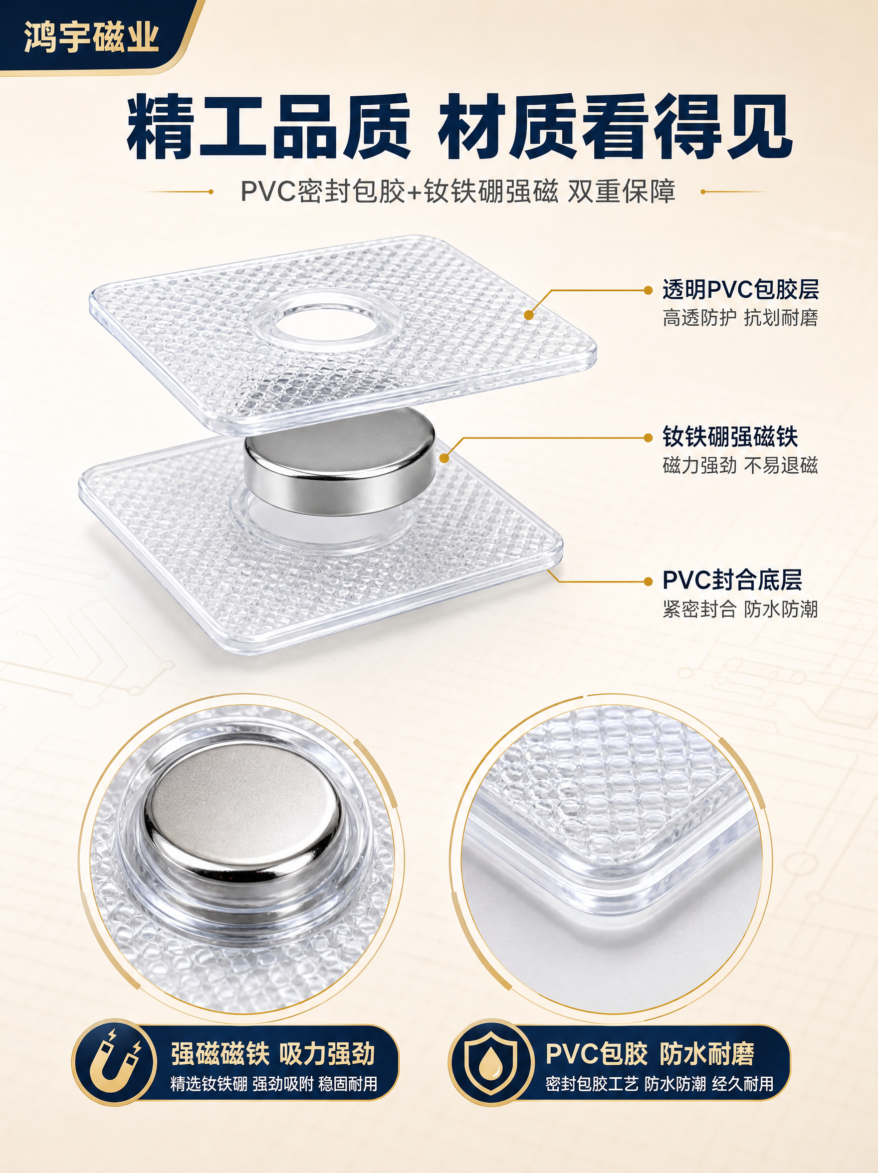 [商品] 使用【图3】【图5】PVC单面磁产品；保留透明PVC… - 图片创意预览