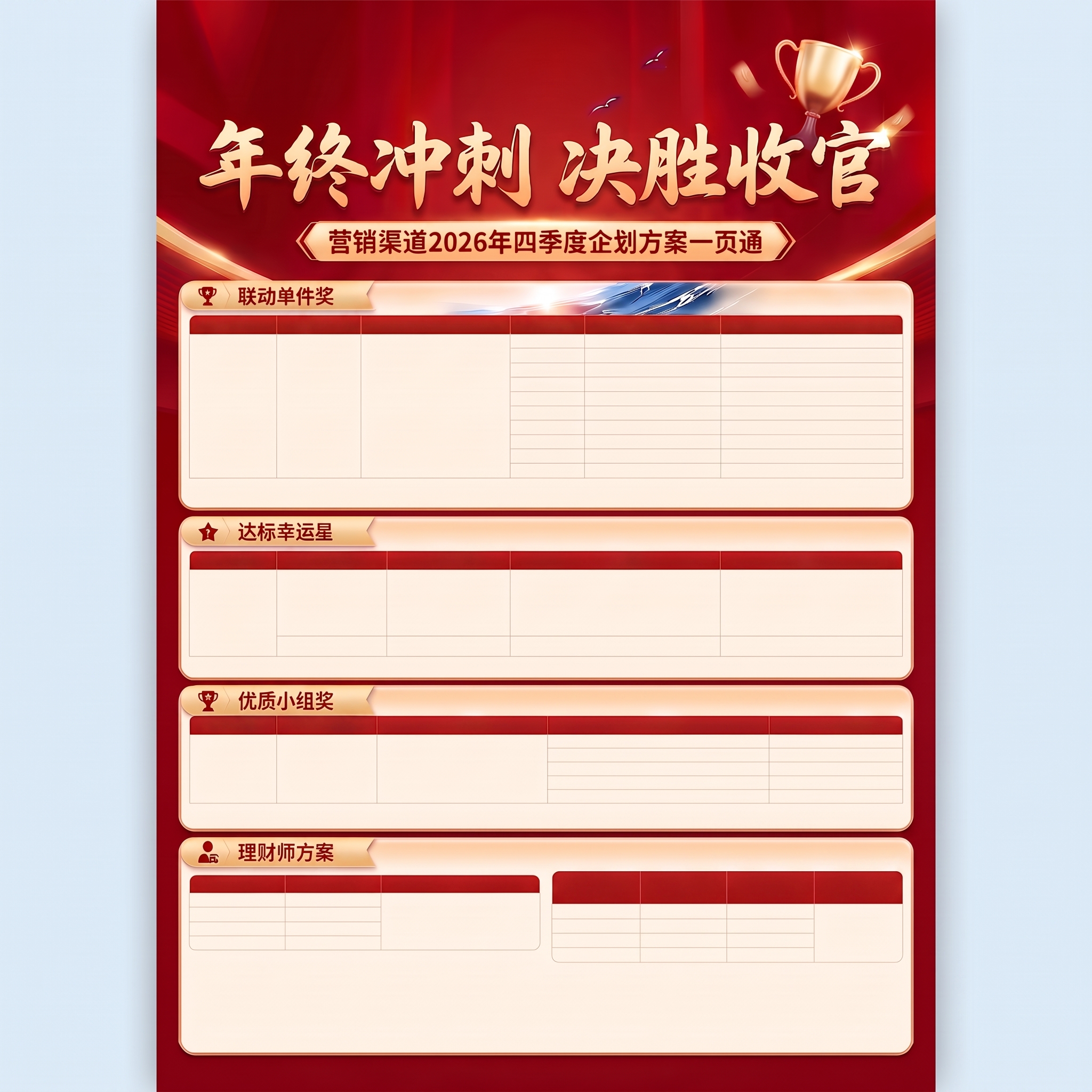 去除四个方案板块中所有红色表头栏内的文字（包括主题、方案对象、… - 图片创意预览