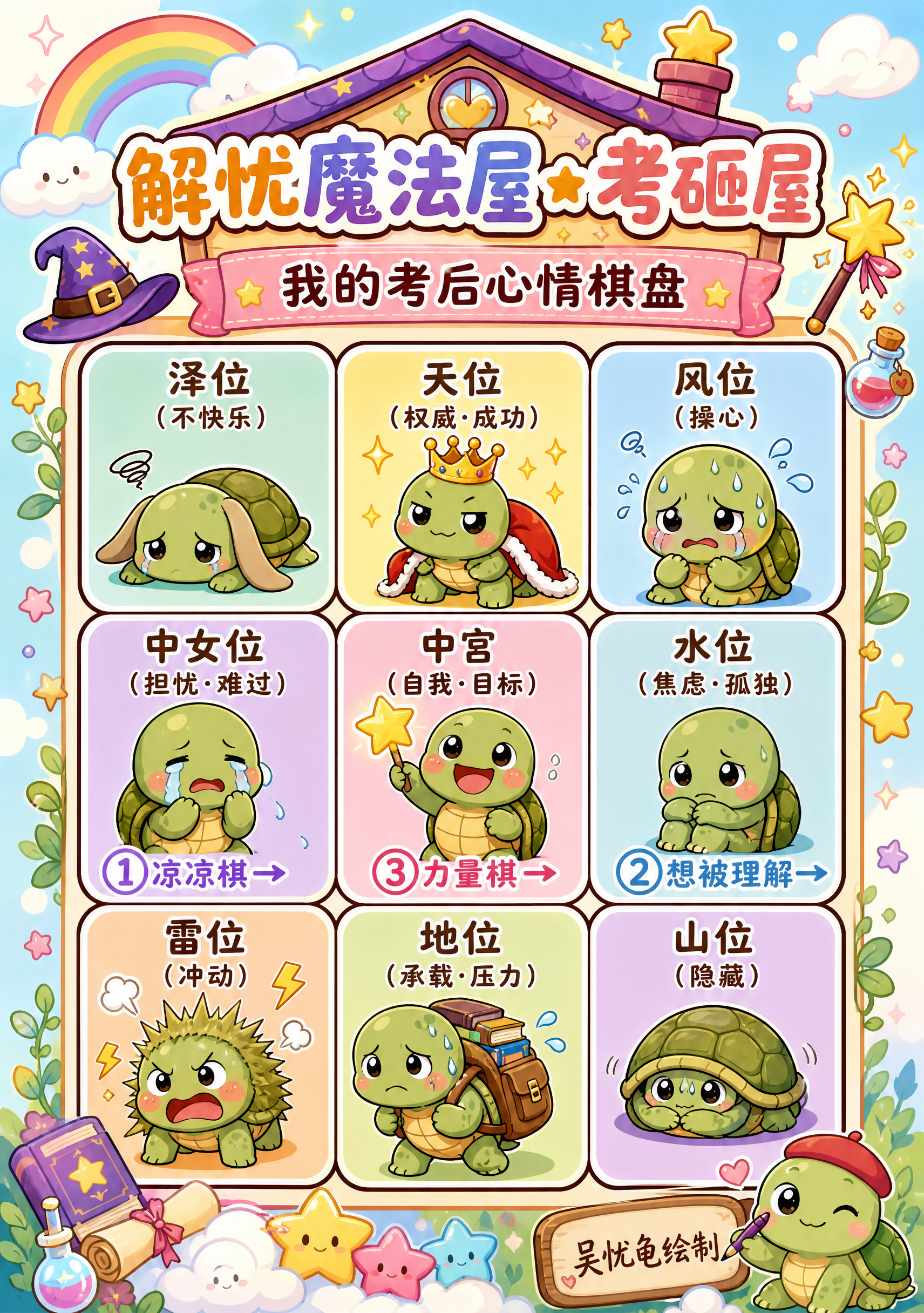 A4竖版卡通Q版风格海报，活泼可爱，色彩明亮温暖，适合学生群体… - 图片创意预览