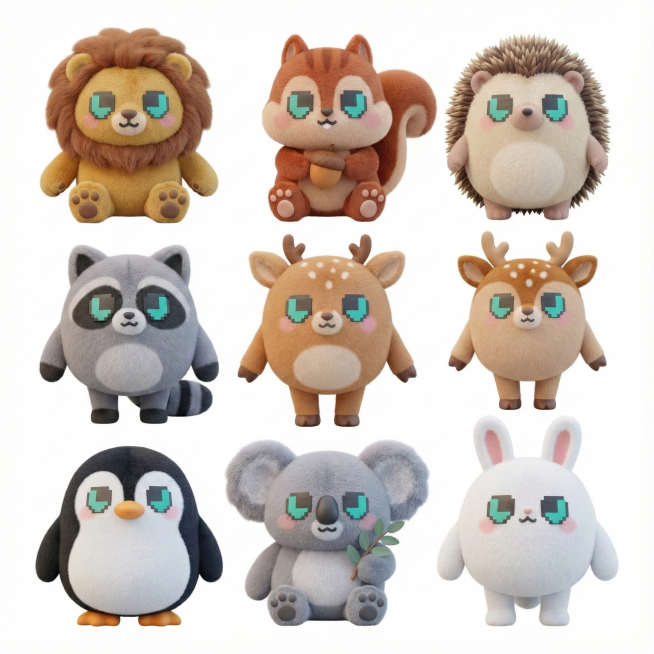 要有面部特征，能看出是原图的人物，再次生成8张符合要求的图片预览效果