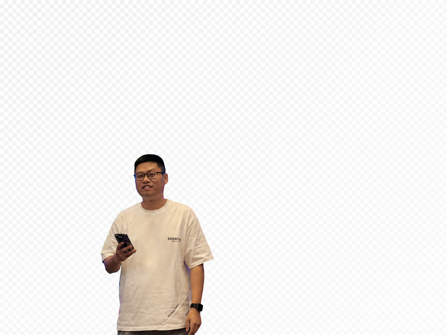 去除男士脸部下方的话筒，将持话筒的手修改为自然下垂或自然姿势，… - 图片创意预览