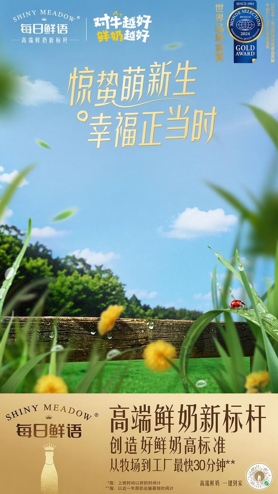 参考原图的整体风格、构图和文字信息，去掉画面中的奶牛和牛奶瓶，… - 图片创意预览