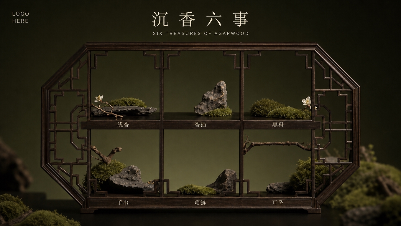 [商品] 使用【图1】新中式花窗博古架，保留花窗/博古架的完整… - 图片创意预览