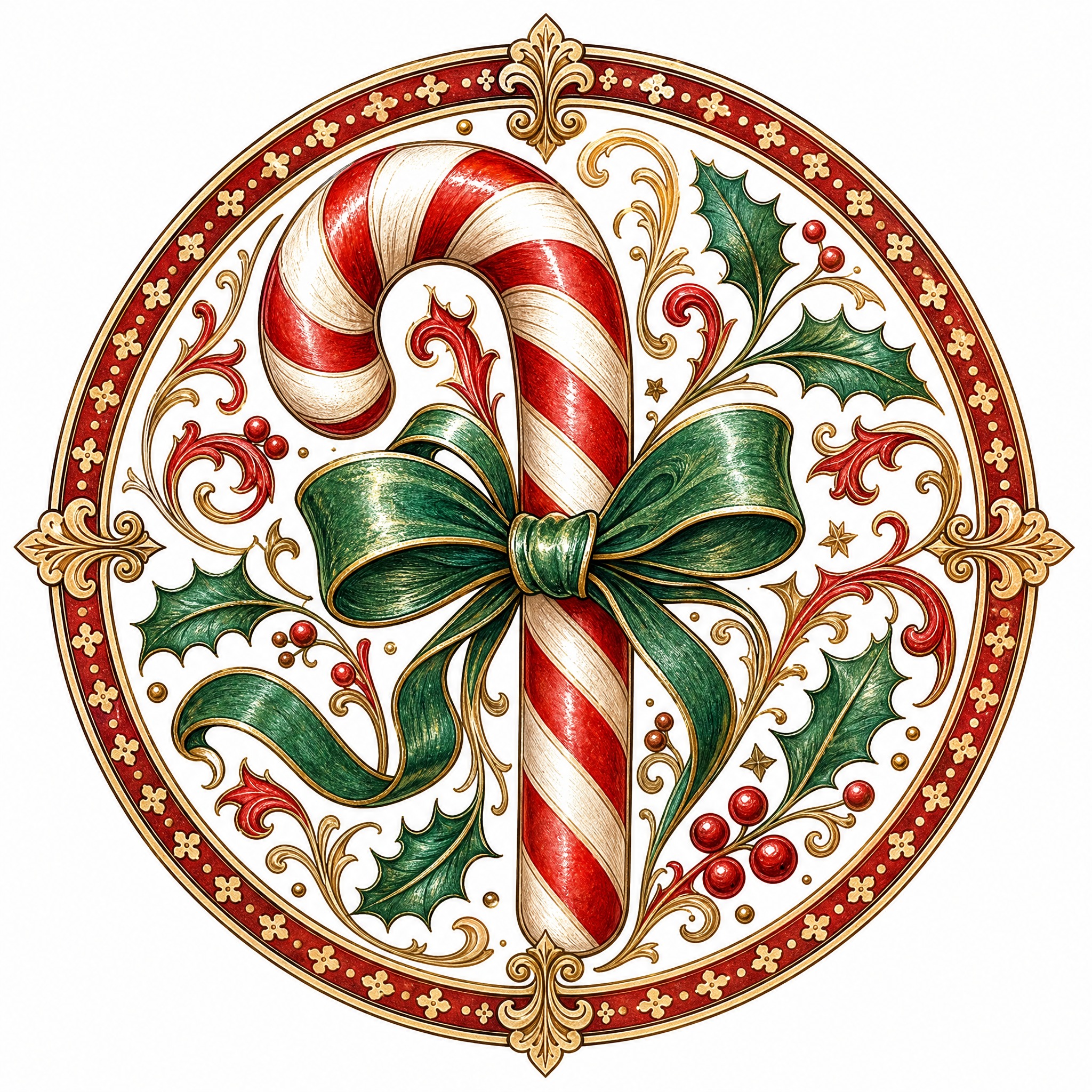 Christmas sticker, medieval ill… - 图片创意预览