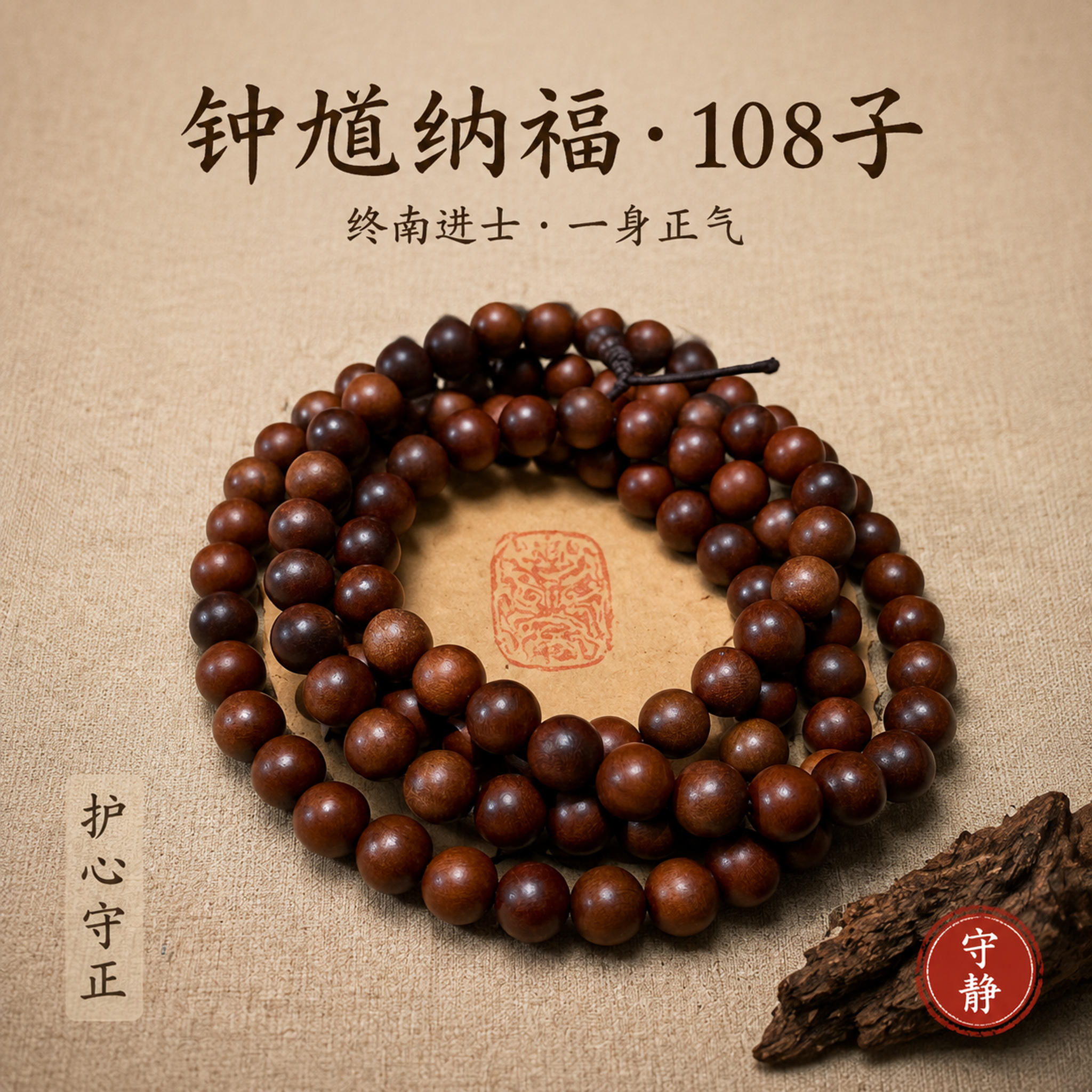 电商主图摄影，正方形1：1构图，暖灰色棉麻纹理背景，画面中央放… - 图片创意预览