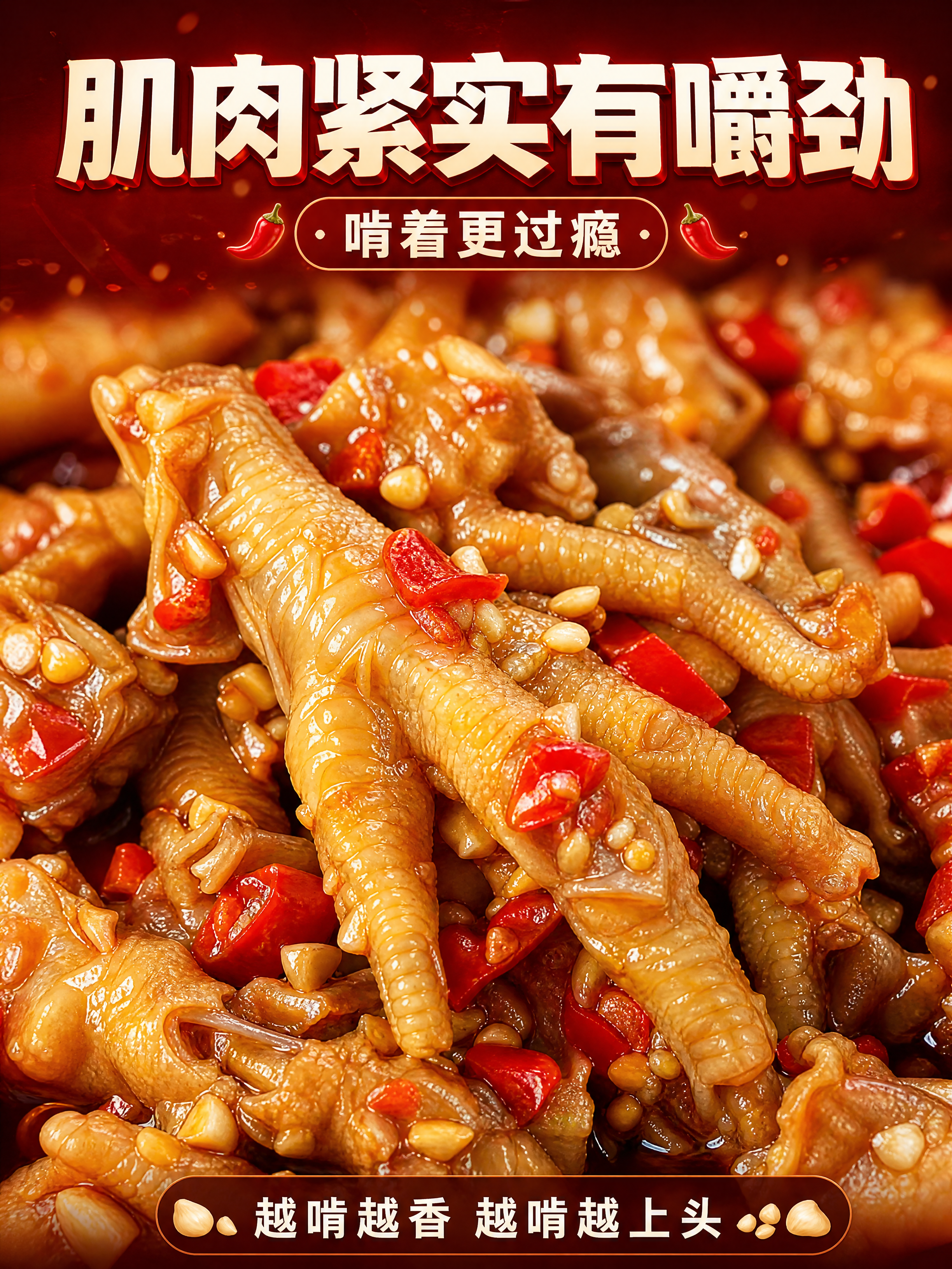 [商品] 使用【图3】鸡爪近景特写图；保留鸡爪表皮纹理、褶皱、… - 图片创意预览
