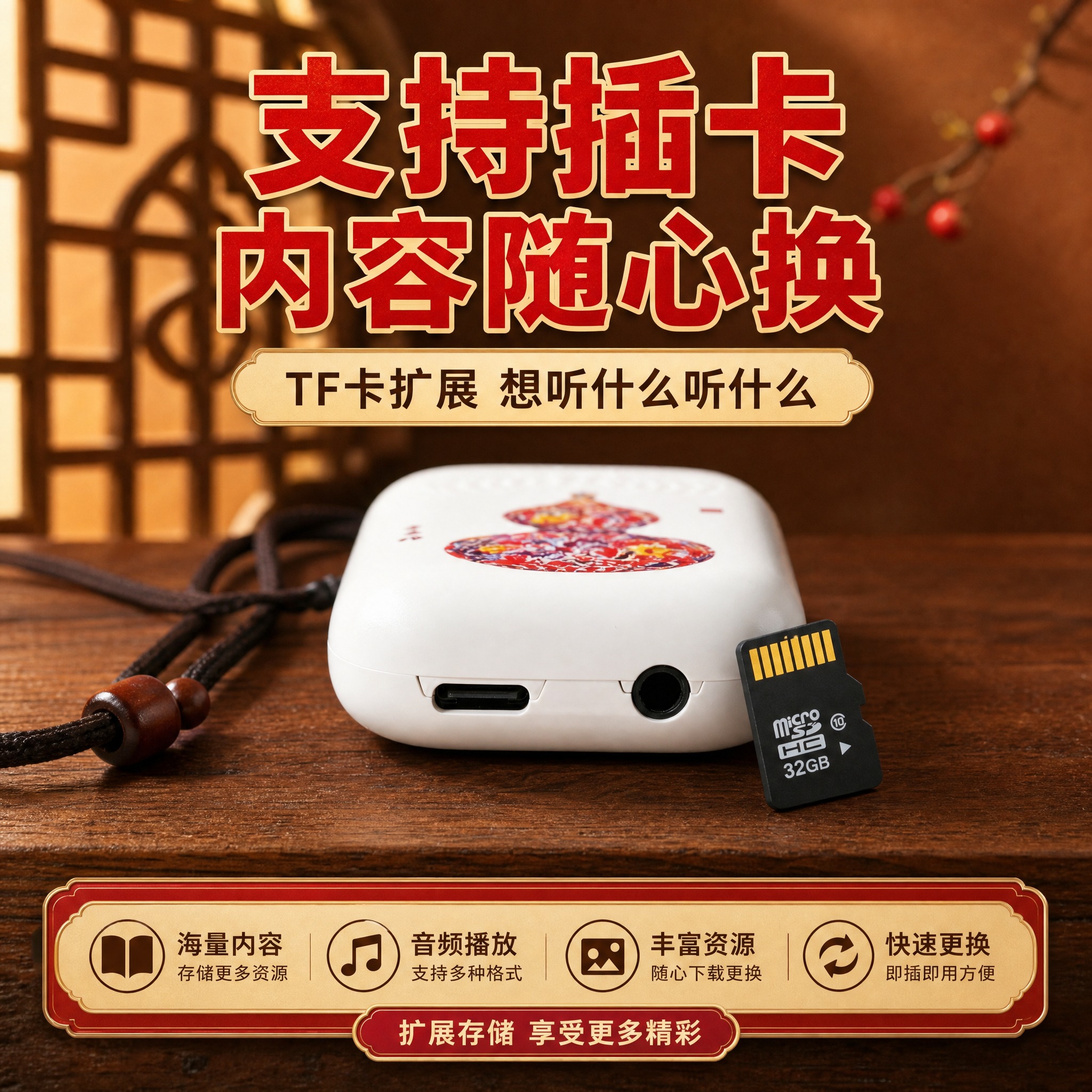 [主图-5 插卡功能展示] 拼多多1:1主图，展示存储卡插卡功… - 图片创意预览