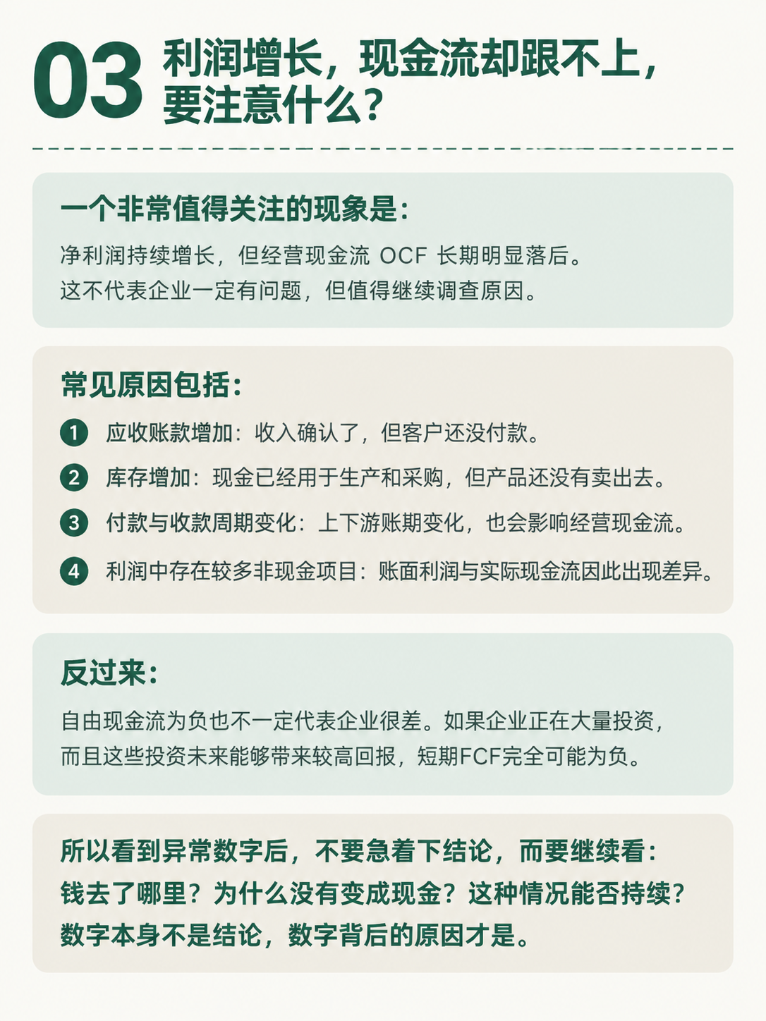 小红书投资知识卡内页设计，Knowledge 03页面，墨绿配… - 图片创意预览