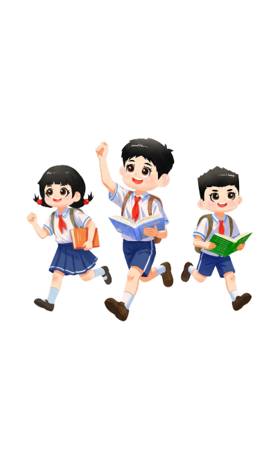 将图中三个小孩的动作调整为跑步动作，保持小孩的身材比例、表情和衣服不变预览效果