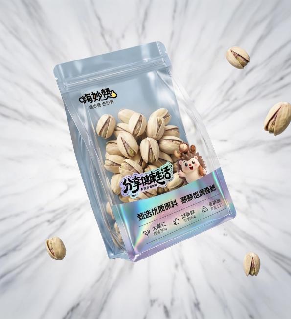 漂浮坚果少一点,背景浅色预览效果