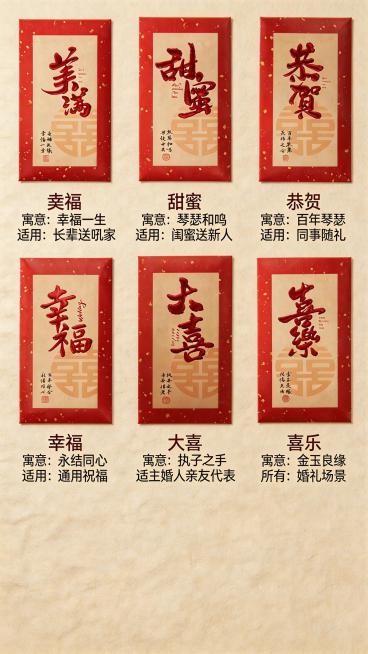 将图片背景修改为浅米黄肌理底，保留原有2行3列网格布局、6款红包展示和所有文字信息完全不变，只更改背景材质，添加自然细腻的浅米黄肌理质感，保持整体内容清晰完整预览效果