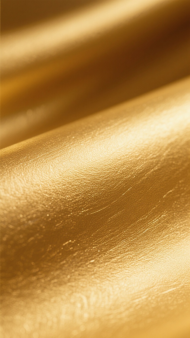 一张金色的背景图片，具有细腻的金属质感，表面呈现出柔和的光泽和细微的纹理变化，整体色调为温暖的金黄色，光线均匀地洒在表面，营造出一种高贵、典雅的氛围。
