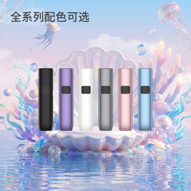 [主图 2] 全色系展示封面，六款颜色产品横向排列展示。
[氛围风格] 梦幻清新海洋风，延续参考图的渐变马卡龙配色，通透浪漫氛围感
[画质] 商业摄影质感、光线柔和通透、产品清晰真实、画面干净高级
[预览效果