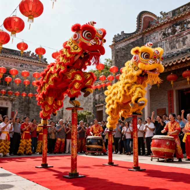 生成当地舞狮预览效果