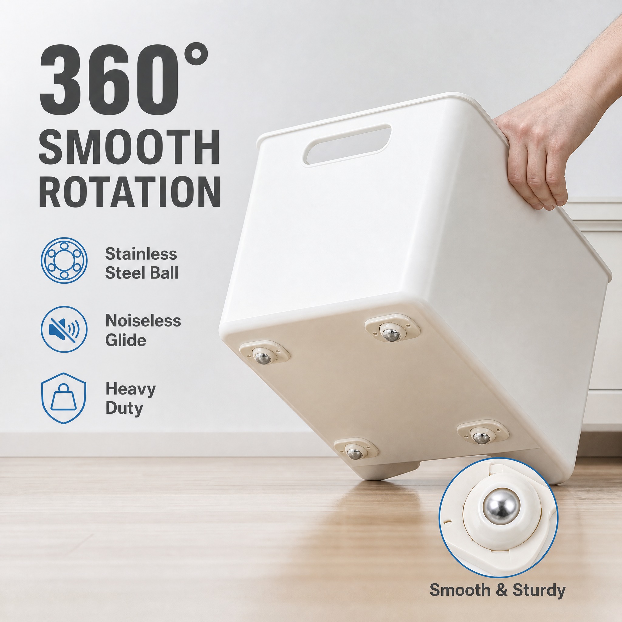 [主图-2] Self Adhesive Caster Whe… - 图片创意预览