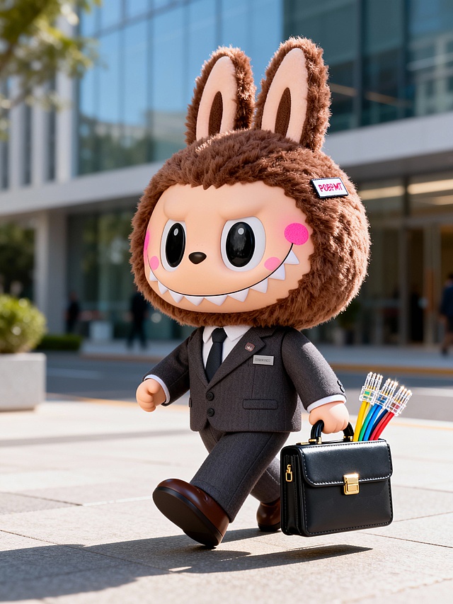 它现在是一名网线推销员，正在走访客户