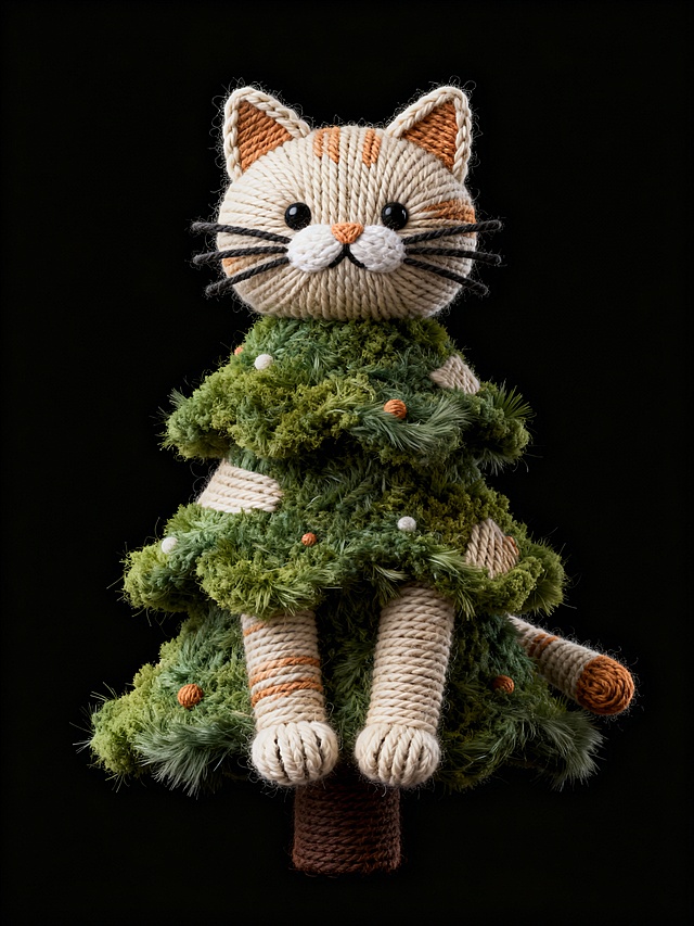 猫咪圣诞树