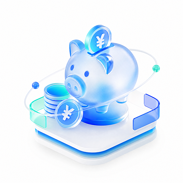 首帧「图片1」参考这样的颜色和风格，生成一组icon，财务金融相关。一组4个。