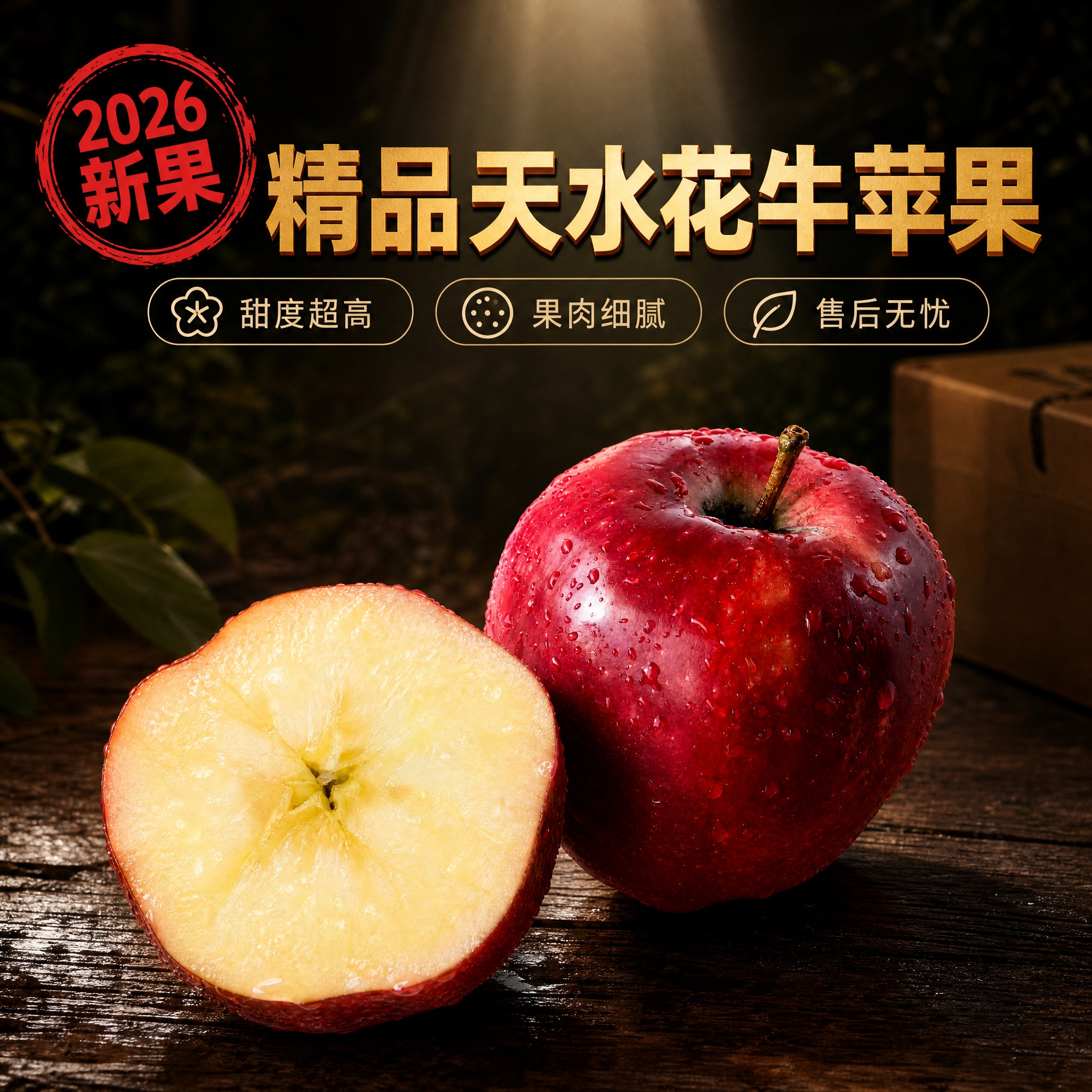 [主图-3] 京东生鲜电商主图，暗调高级·精品风：一大一小2个… - 图片创意预览