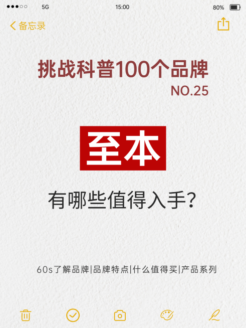 品牌科普备忘录简约大字装小红书封面预览效果