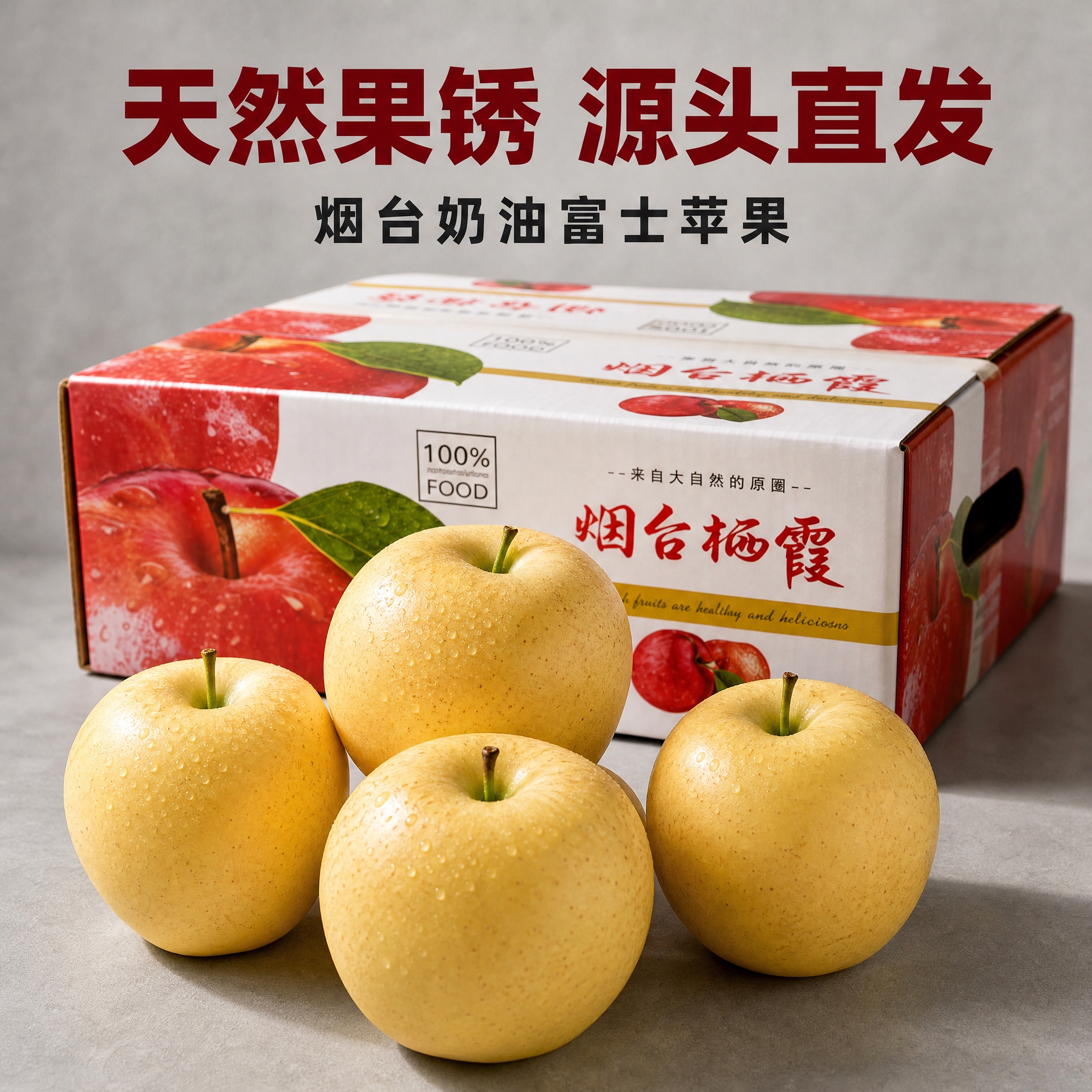 [主图-6] 天然果锈 源头直发。京东电商主图，800×800… - 图片创意预览