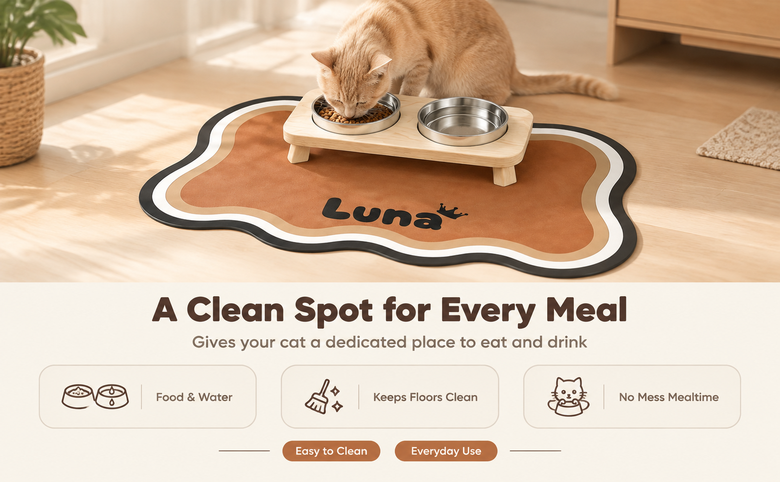 [重制] 将猫咪喂食垫商品图重制为970:600横版主图第4张… - 图片创意预览