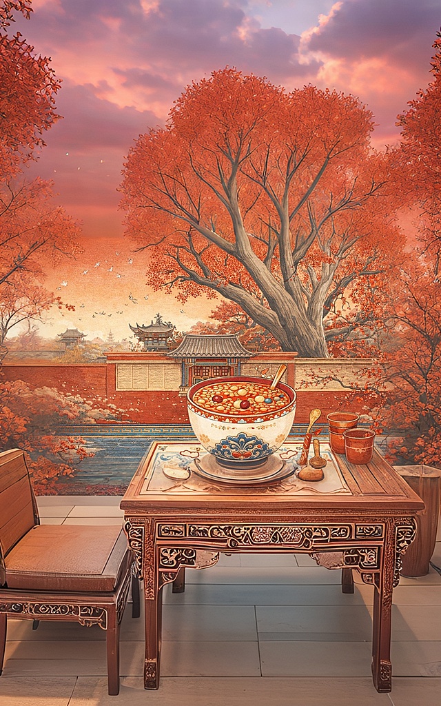 要中国宫廷风格的桌子